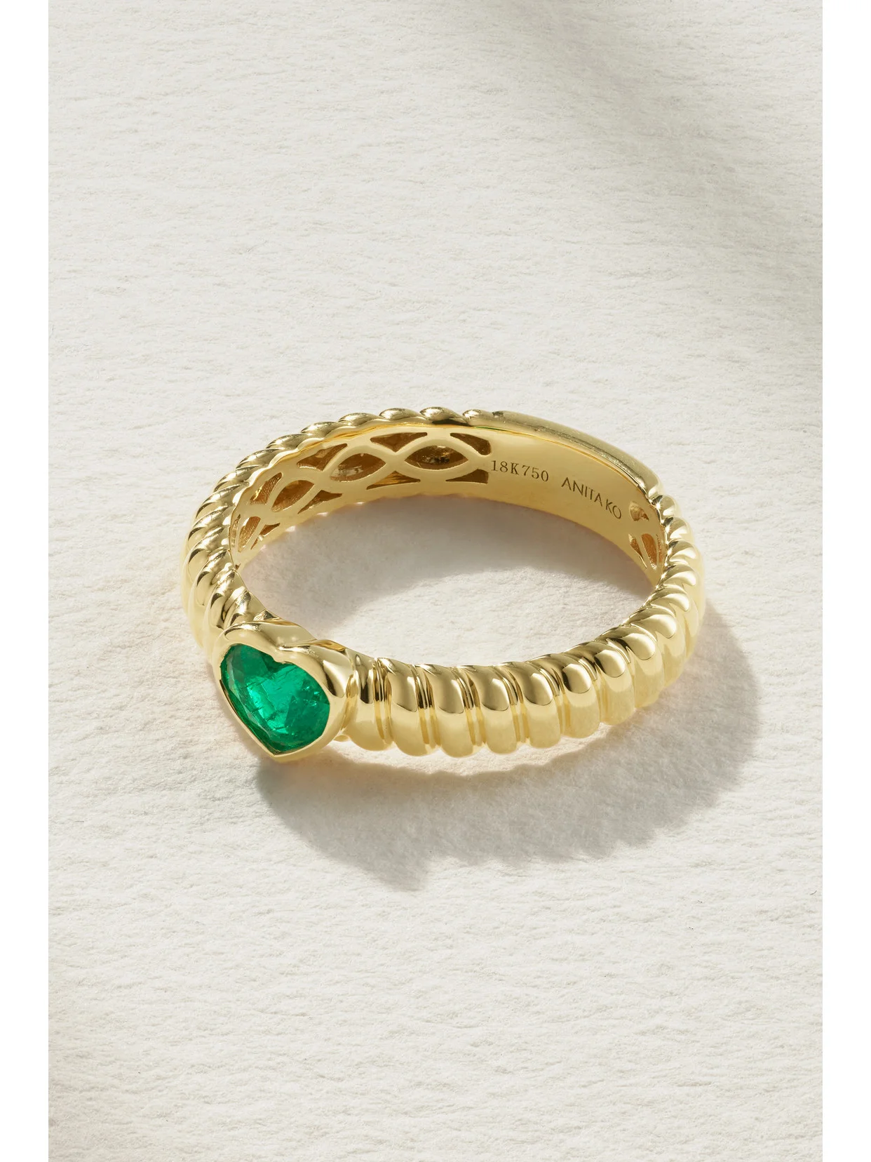 Zoe 18-karat Gold Emerald Ring - 1