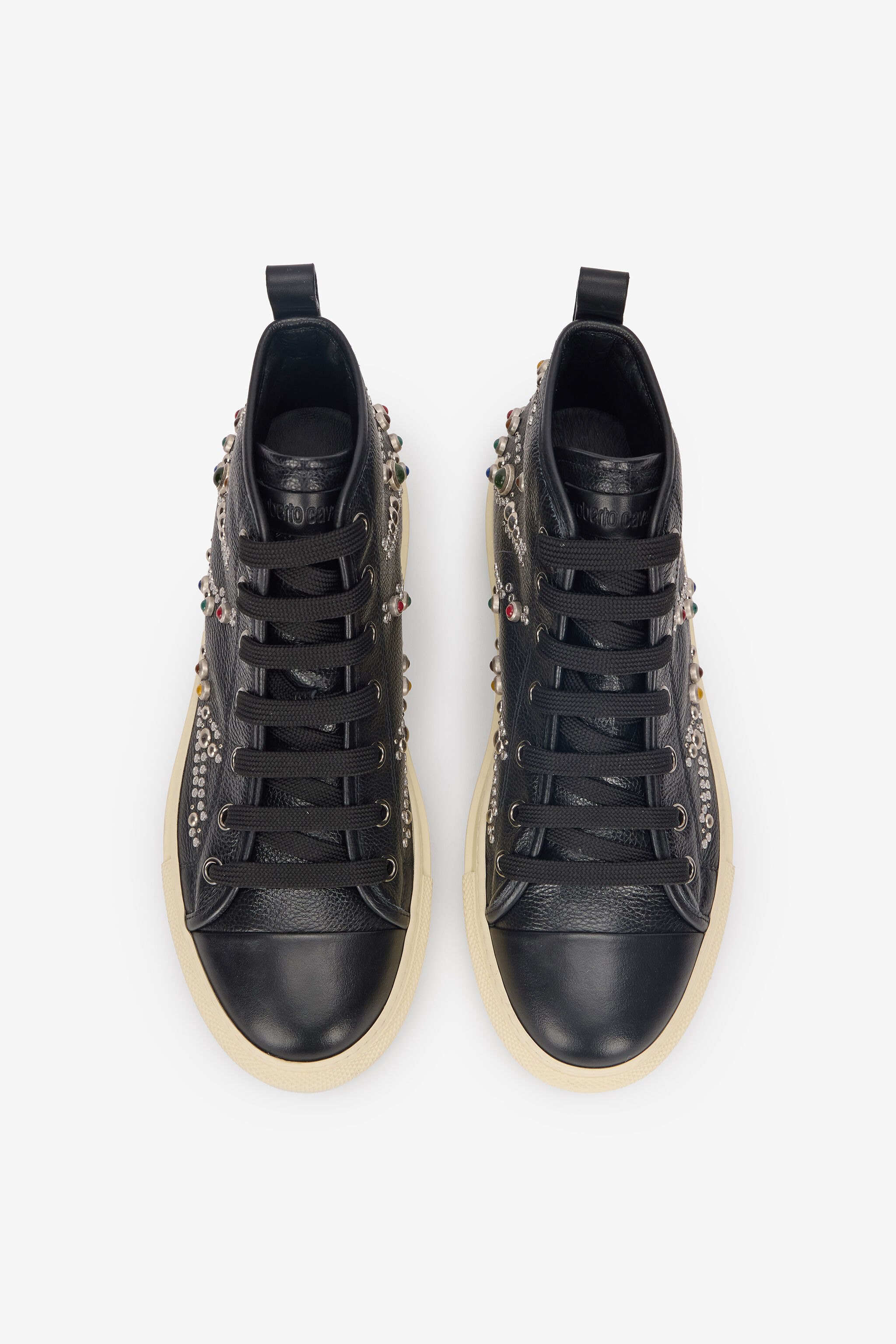 High-Top Sneakers With Studs And Stones - 6