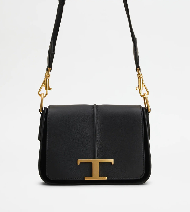 TIMELESS CROSSBODY BAG IN LEATHER MINI - BLACK 1