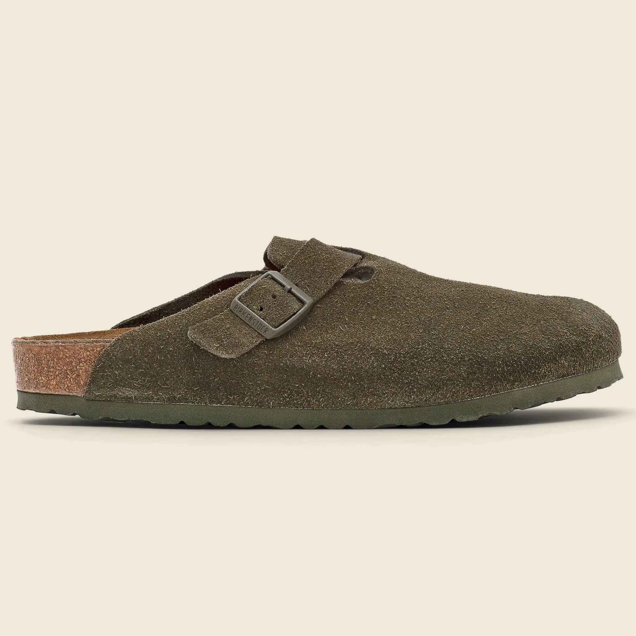 Boston Suede Clog - Thyme - 1