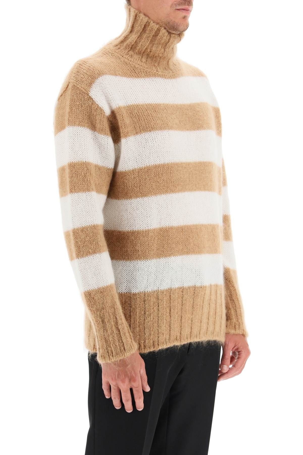 STRIPED TURTLENECK SWEATER - 3