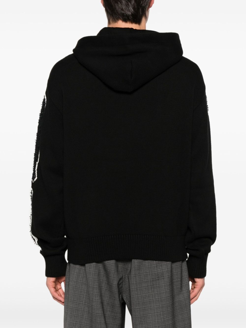 bone-print hoodie - 4