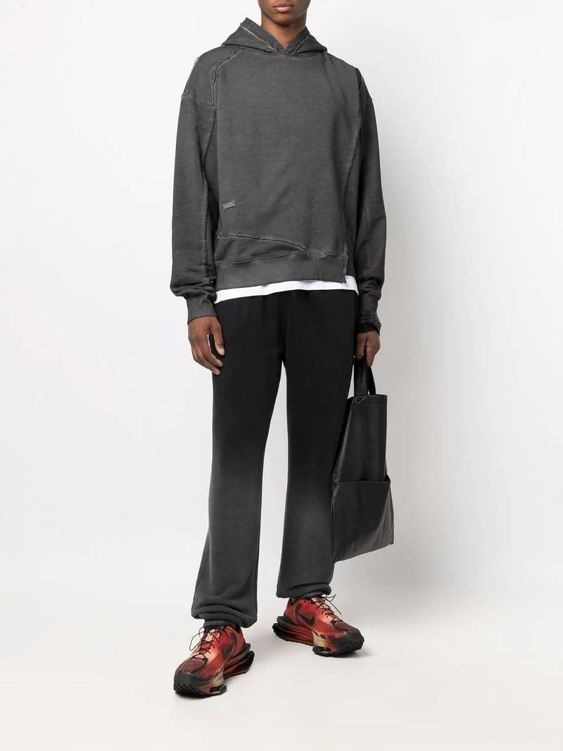 C2H4 Coherence distressed-effect hoodie outlook