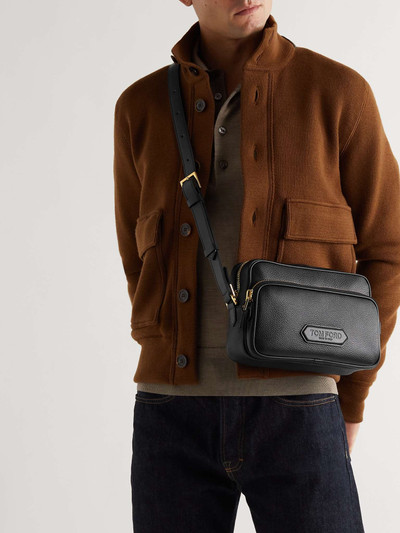 TOM FORD Full-Grain Leather Messenger Bag outlook