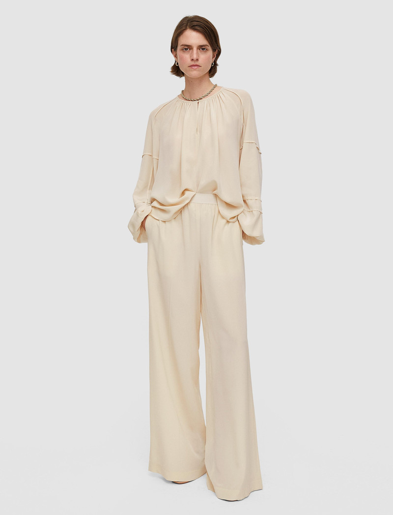 JOSEPH Silk Crepe de Soie Hulin Trousers outlook