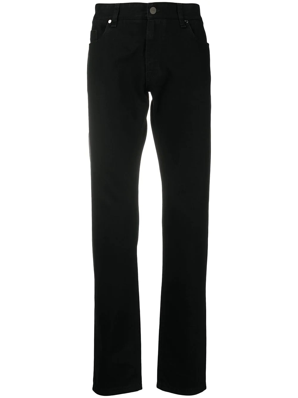 FF embossed slim leg trousers - 1