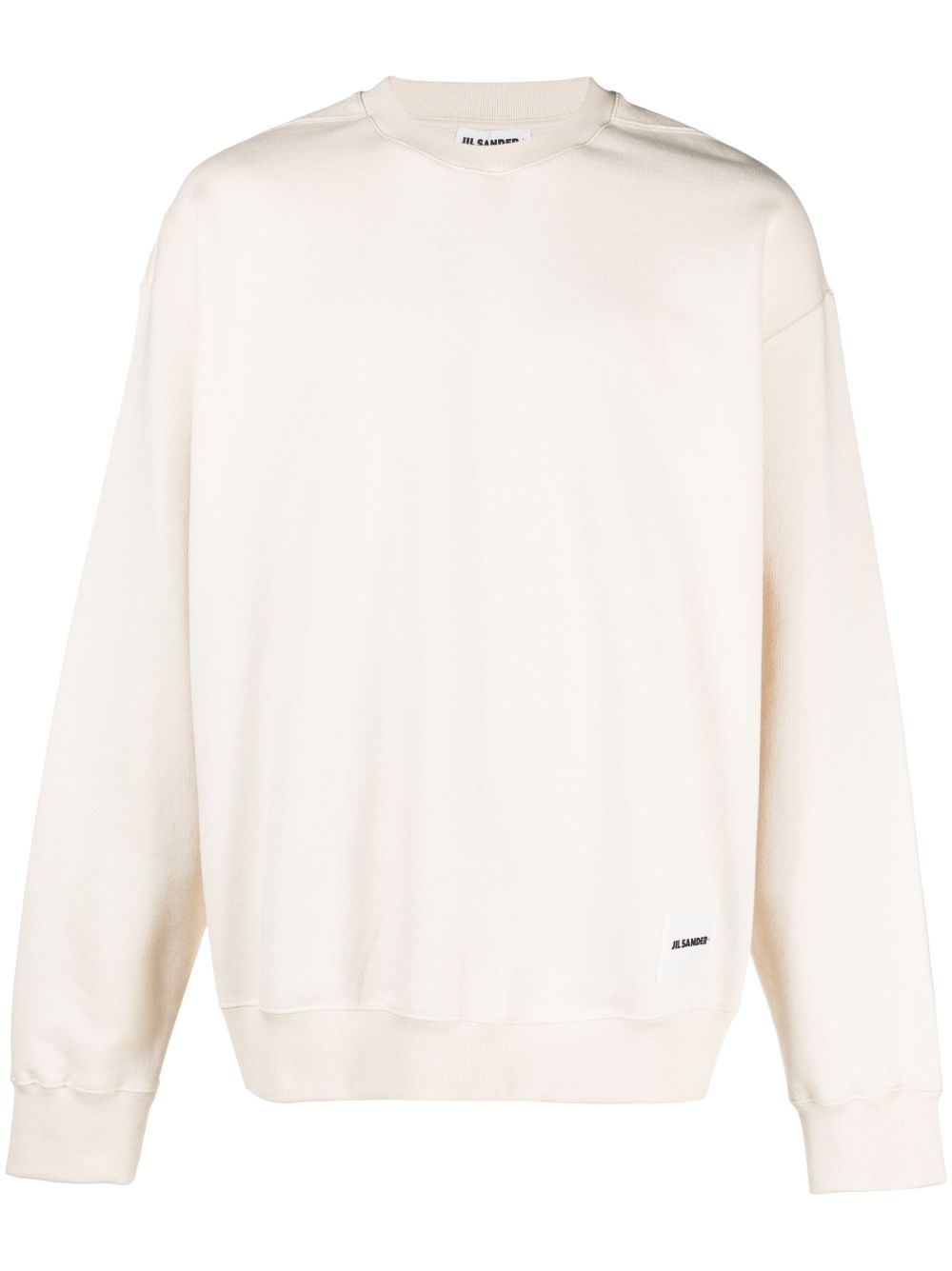 logo-patch cotton sweatshirt - 1