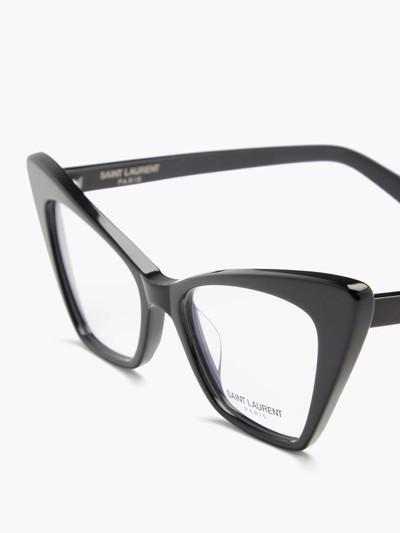 SAINT LAURENT Victoire cat-eye acetate glasses outlook