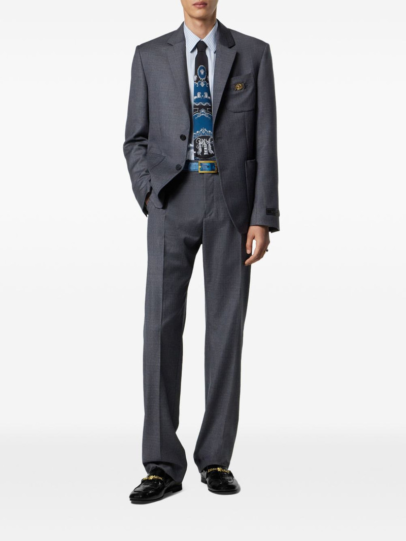 VERSACE checked pocket blazer outlook
