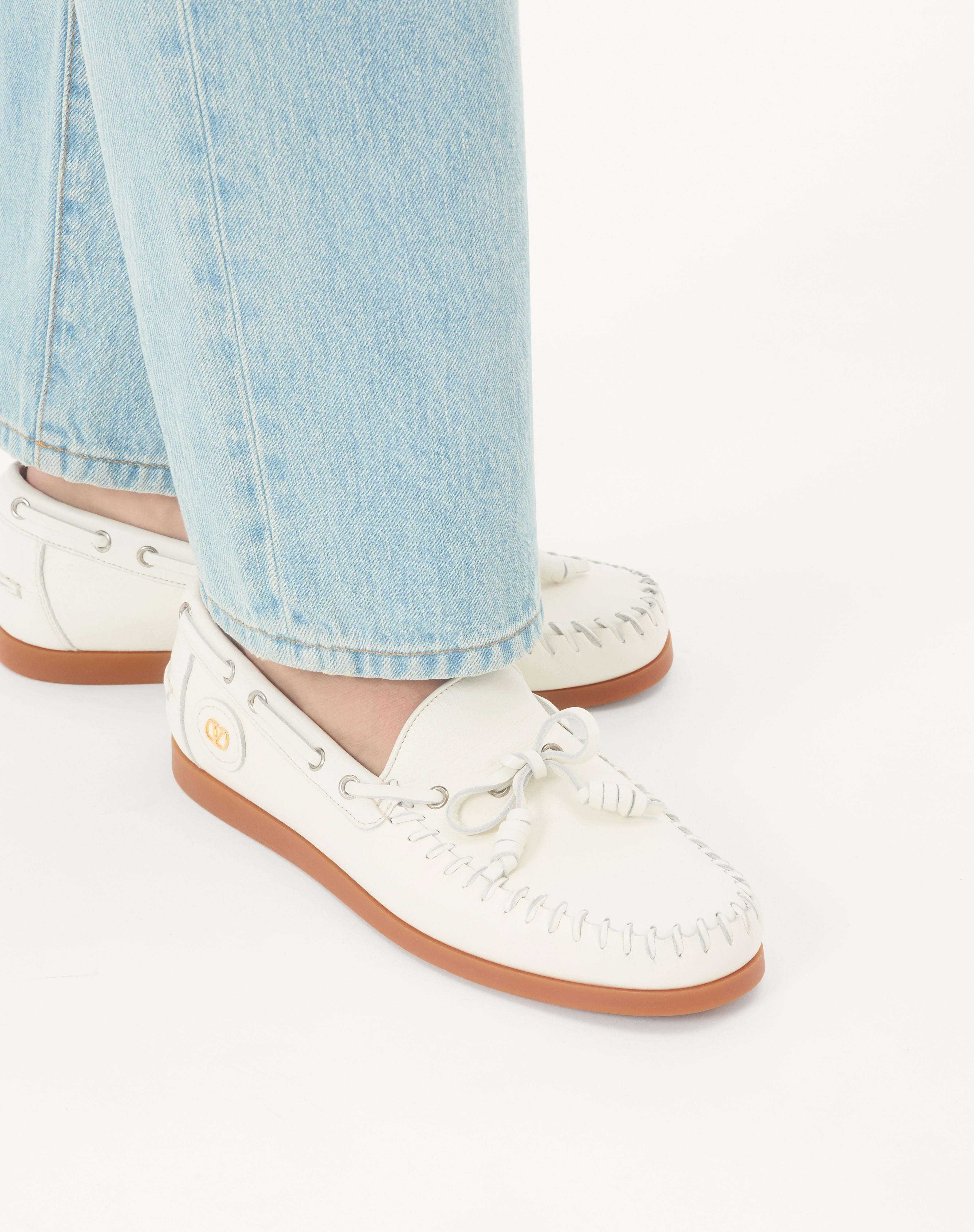 PALM AVENUE BUFFALO LEATHER BOAT SHOE - 2