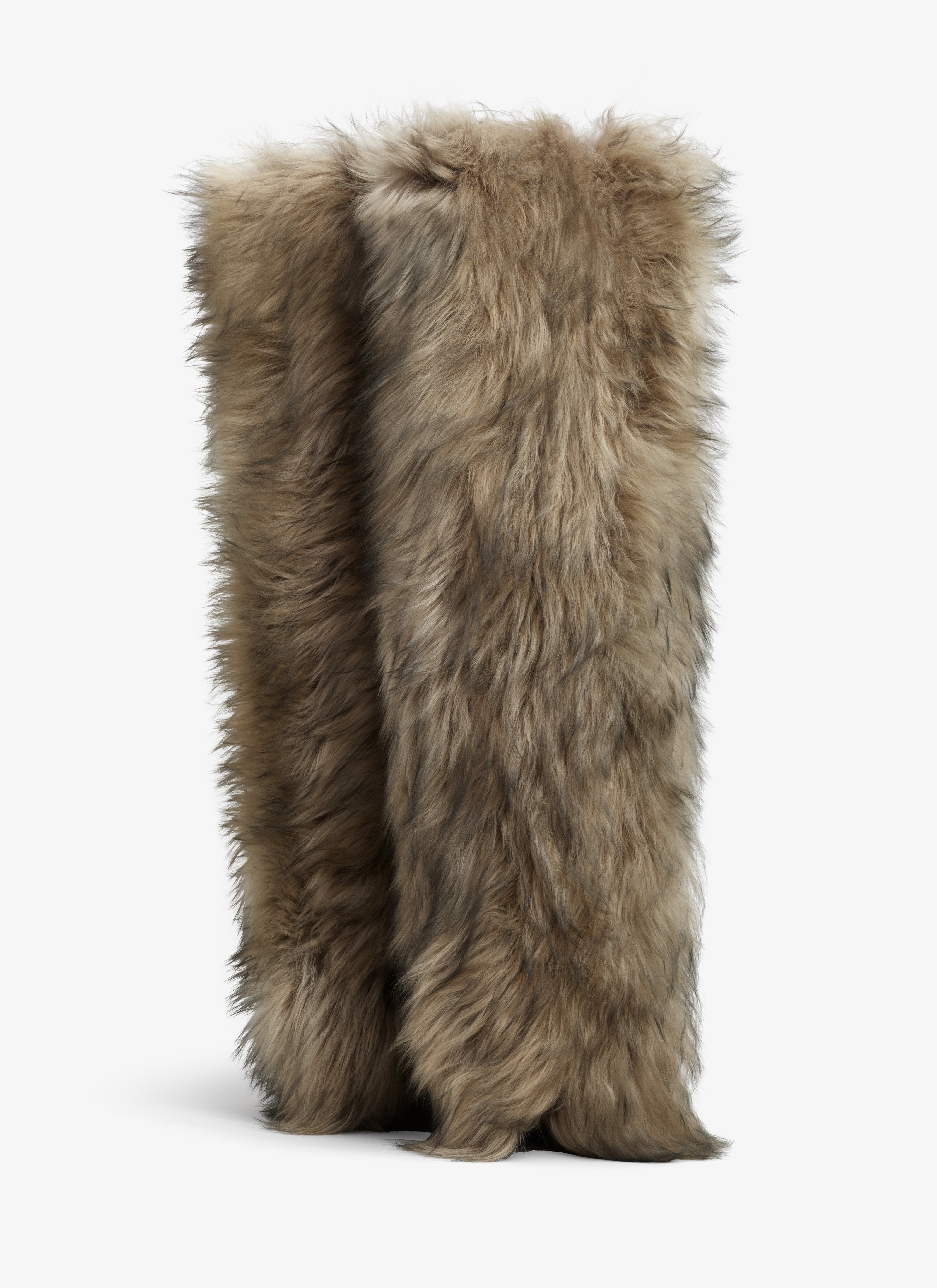 DECOLLETE CUISSARDES IN LONG HAIRED LAMBSKIN - 2