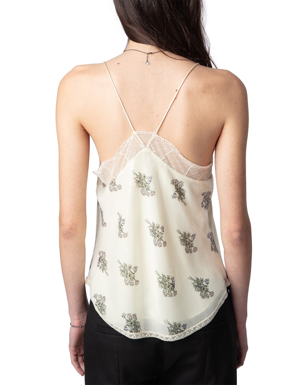 Zadig & Voltaire Christy Sequins Flowers Tank - 2