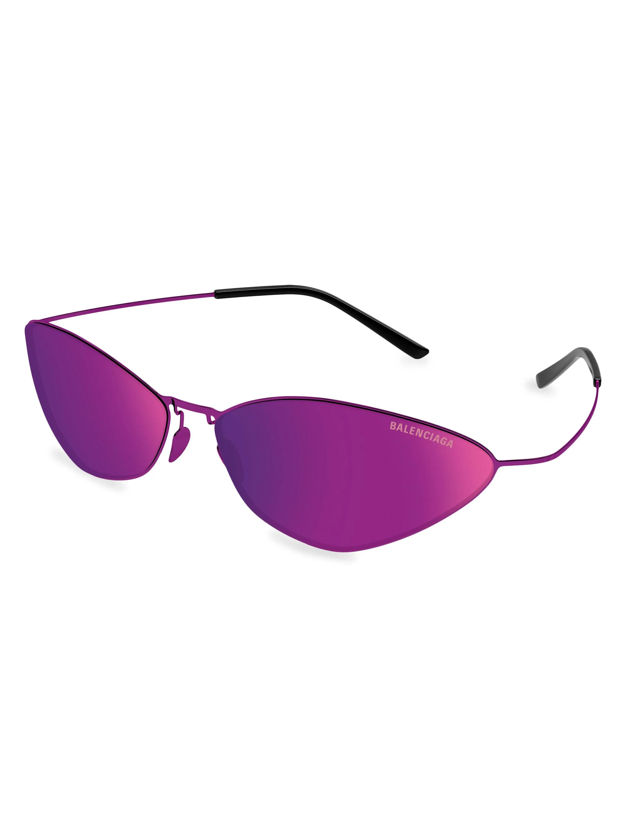 Women's Malibu 68MM Cat-Eye Sunglasses - Mirrored Pink - 1