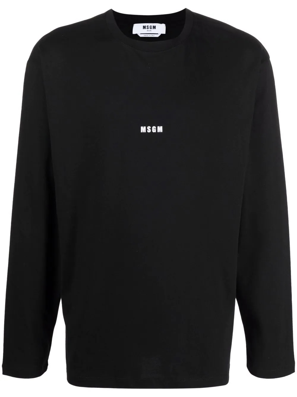 logo-print longsleeved T-shirt - 1