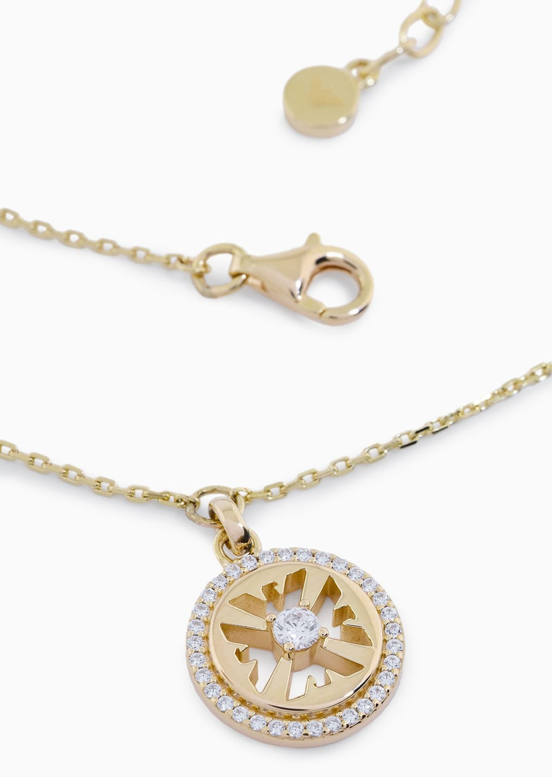 EMPORIO ARMANI Gold-Tone Sterling Silver Pendant Necklace outlook