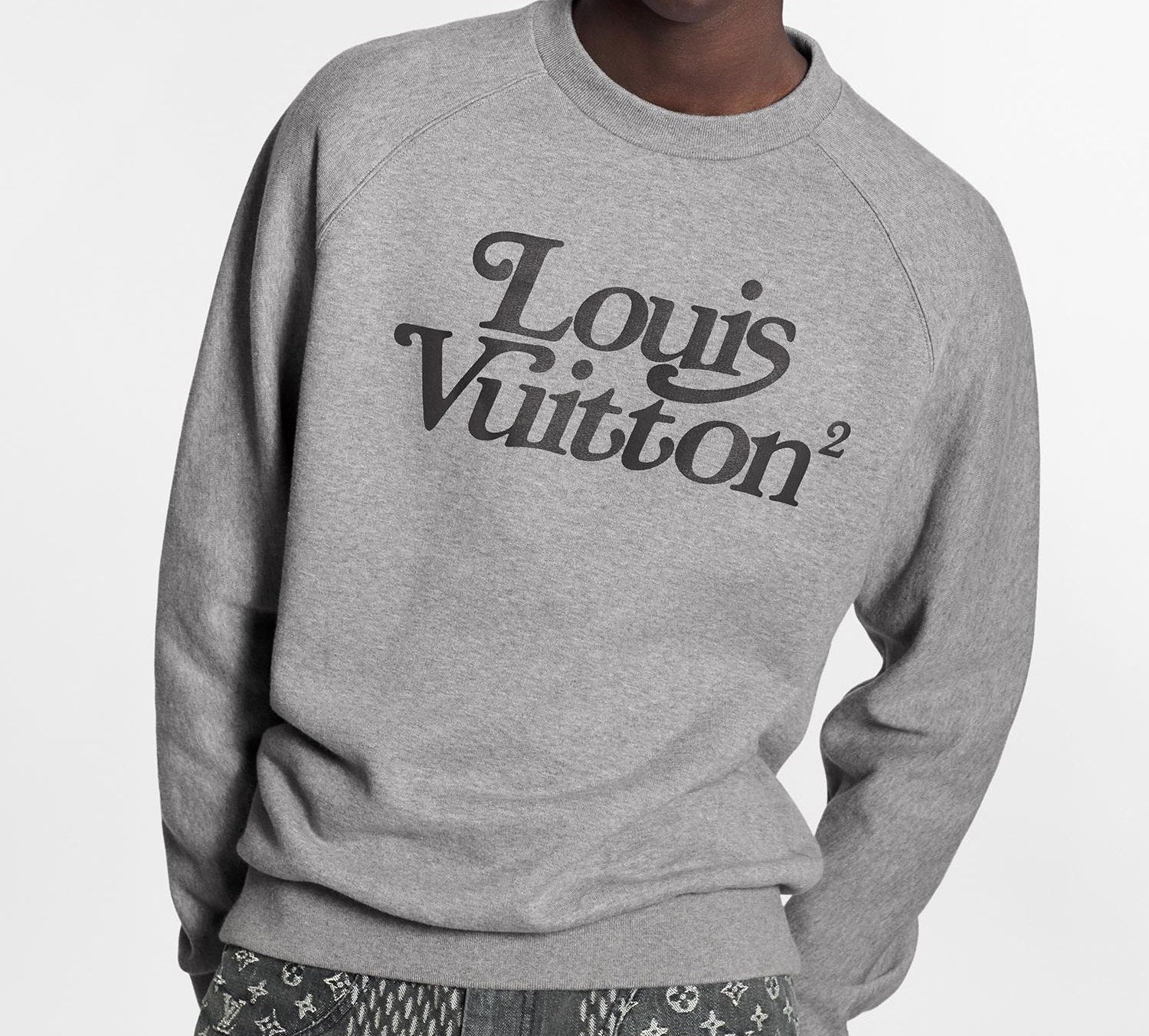 LOUIS VUITTON x Nigo Crossover Squared Casual Pullover Unisex Gray 1A7X6Z - 3