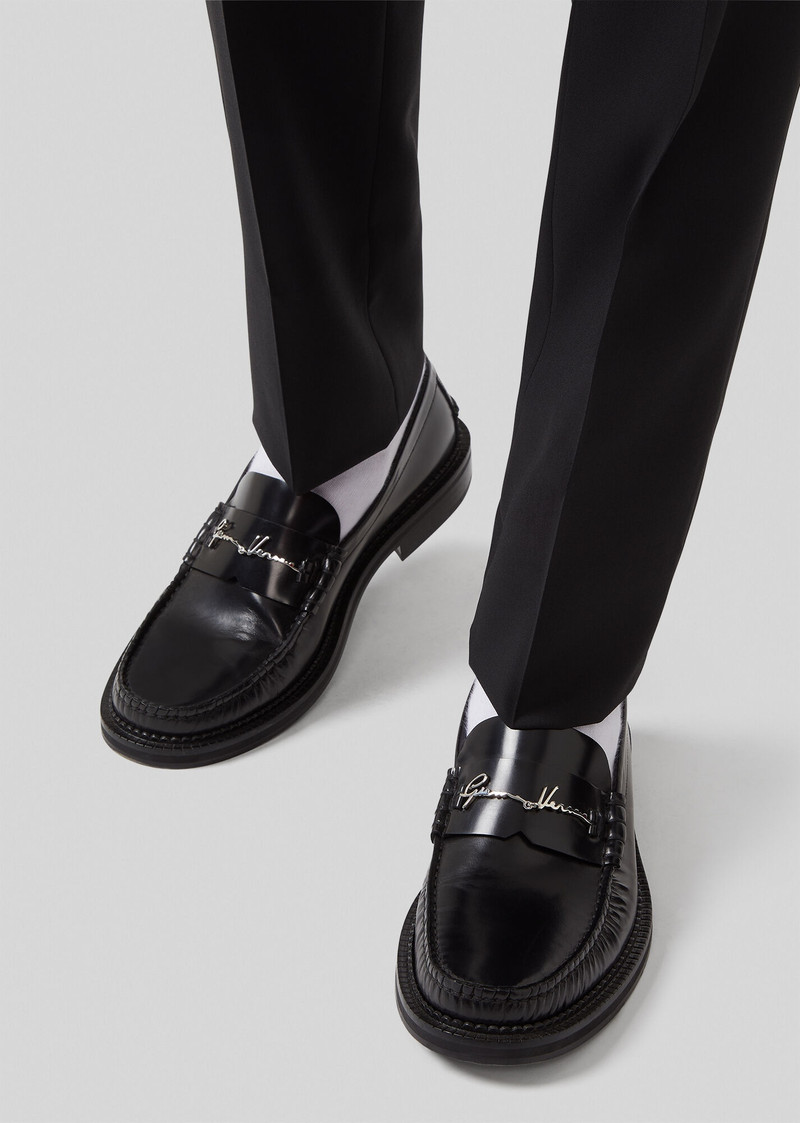 VERSACE GV Signature Leather Loafers outlook