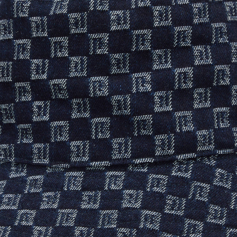 Balmain Mini Monogram Jacquard Bucket Hat 'Blue' 3