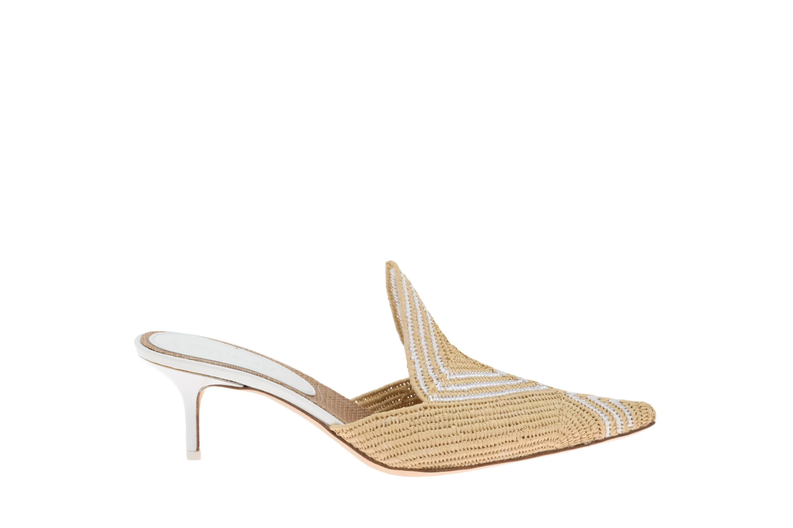 Claudio Merazzi – Raphia Sabot – Natural / White - 1