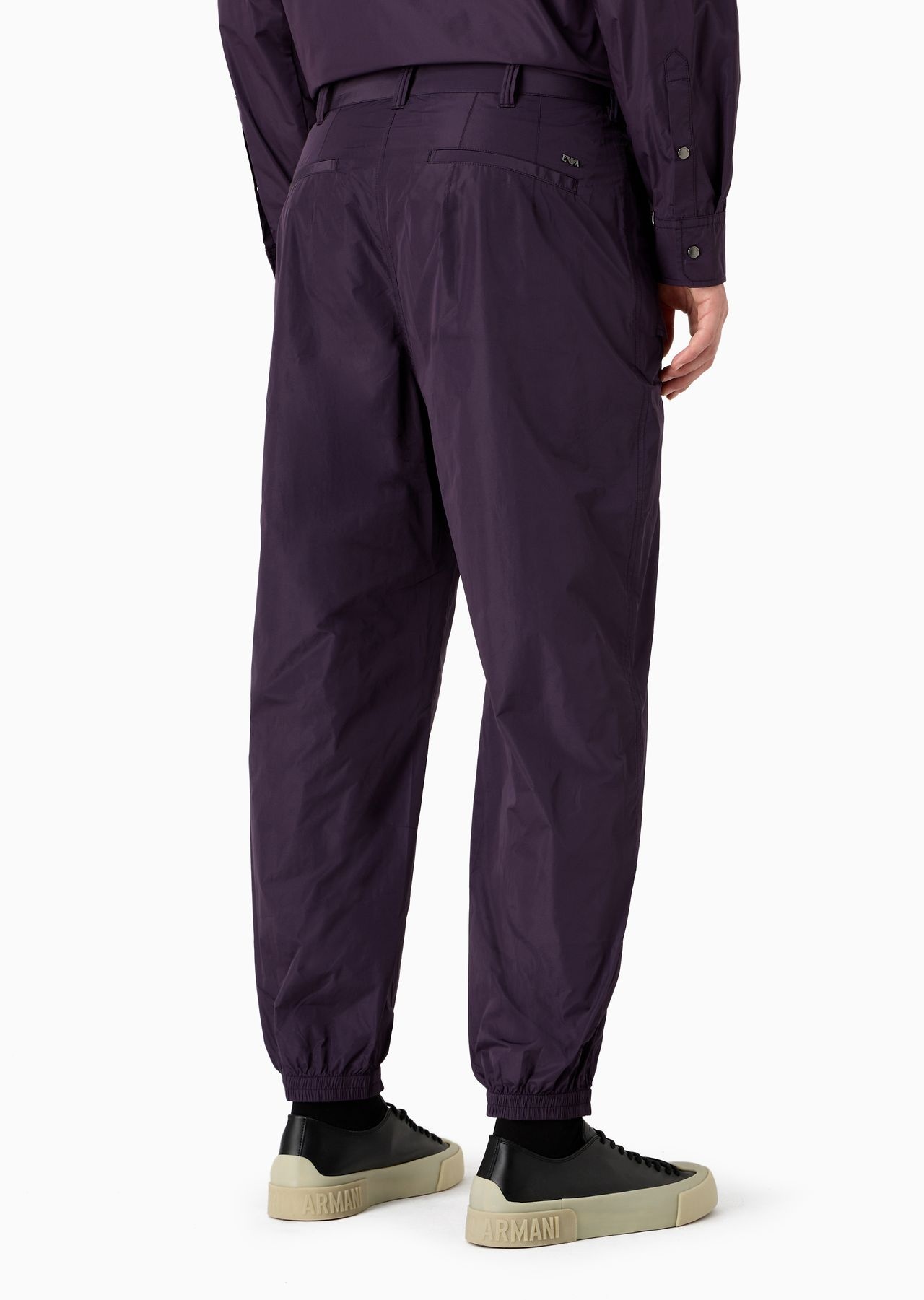 Lightweight nylon trousers with stretch ankle cuffs - 3
