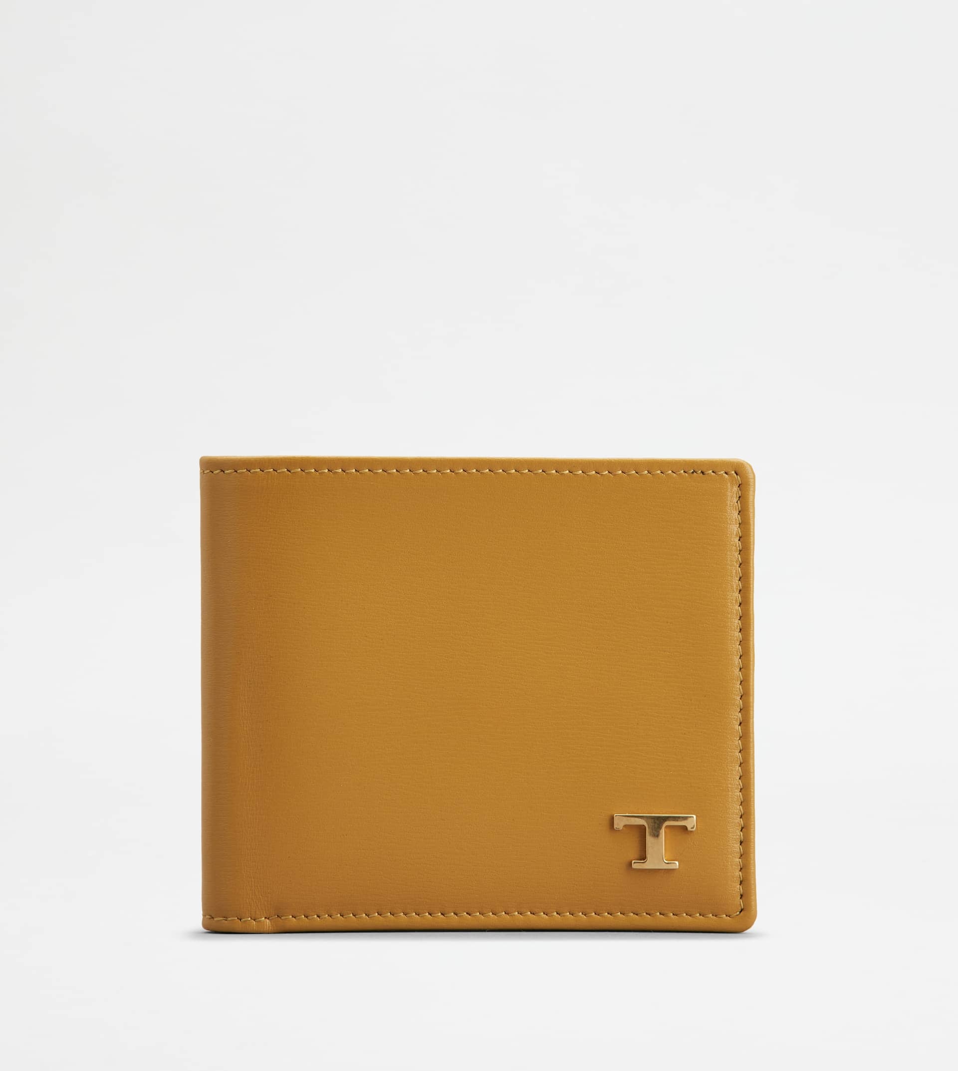 TOD'S WALLET IN LEATHER - YELLOW - 1