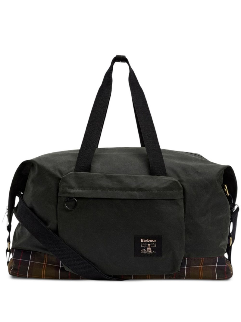 tartan-panel holdall 1