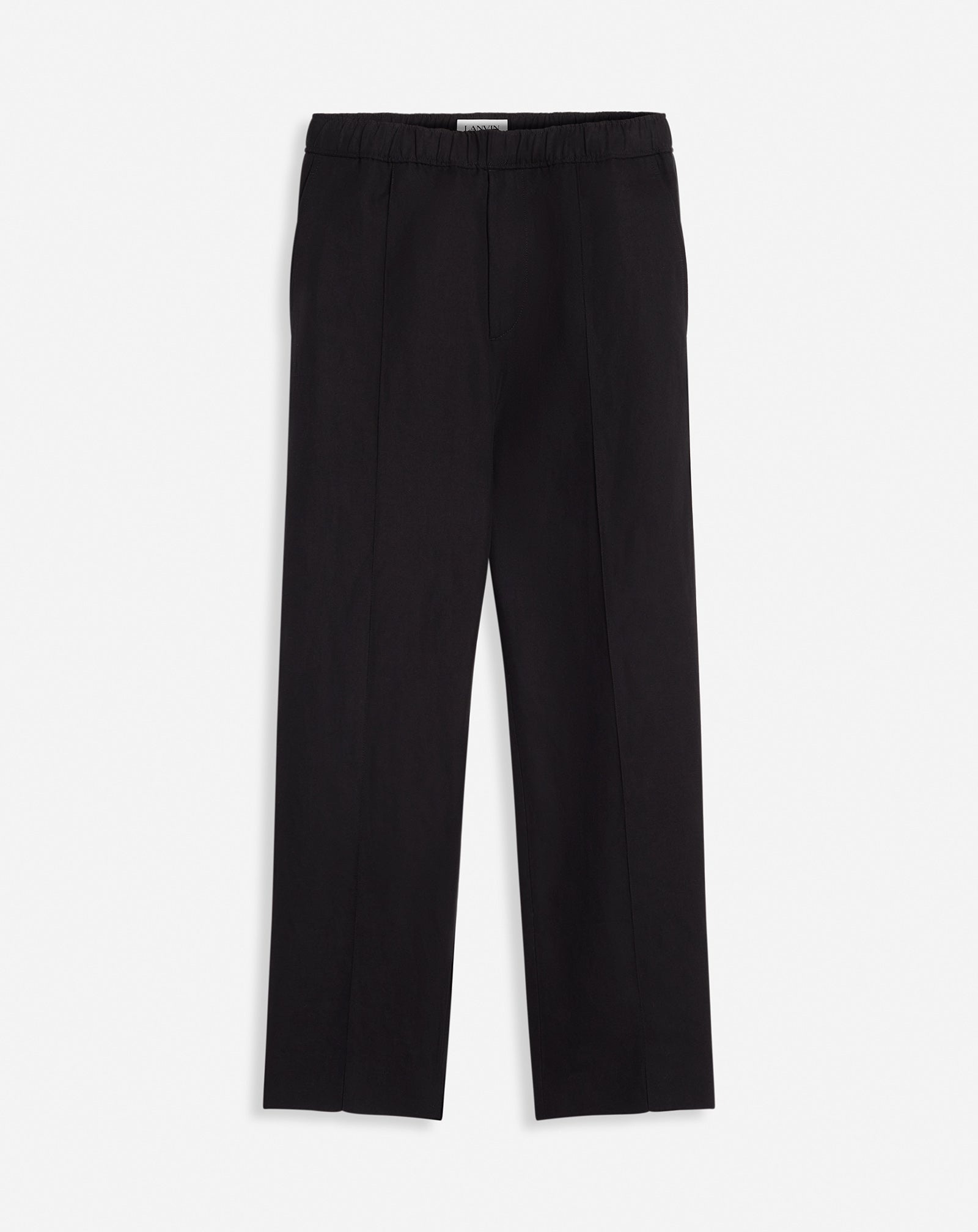 SUIT PANTS WITH AN ELASTICATED WAISTBAND - 1