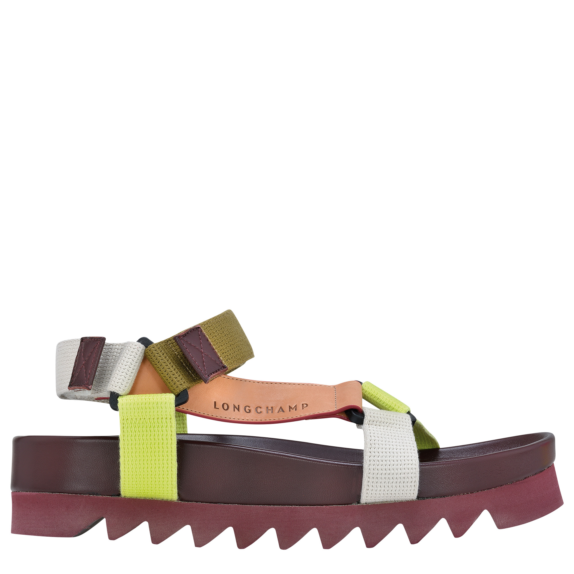 Spring/Summer 2023 Collection Flat sandals Burgundy - Leather - 1