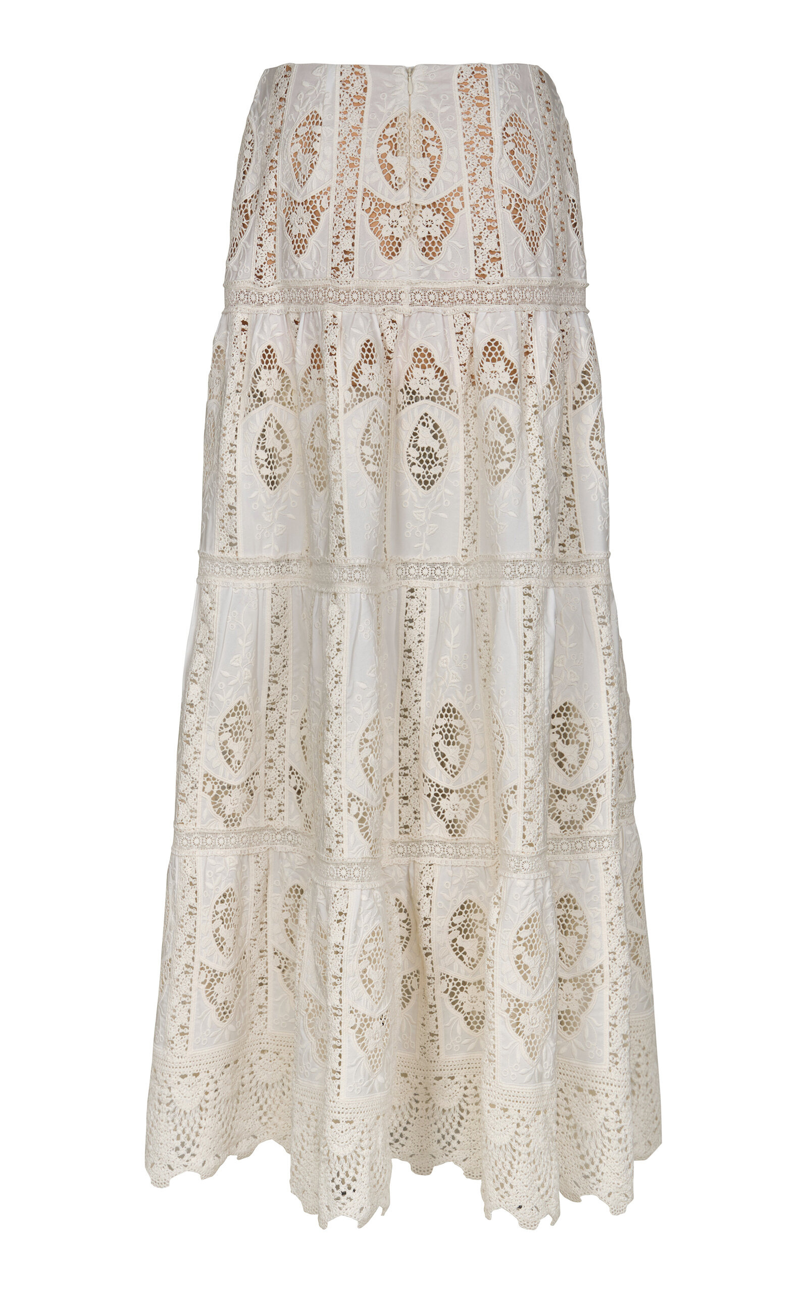 Highlighted Fields Maxi Skirt ivory - 5