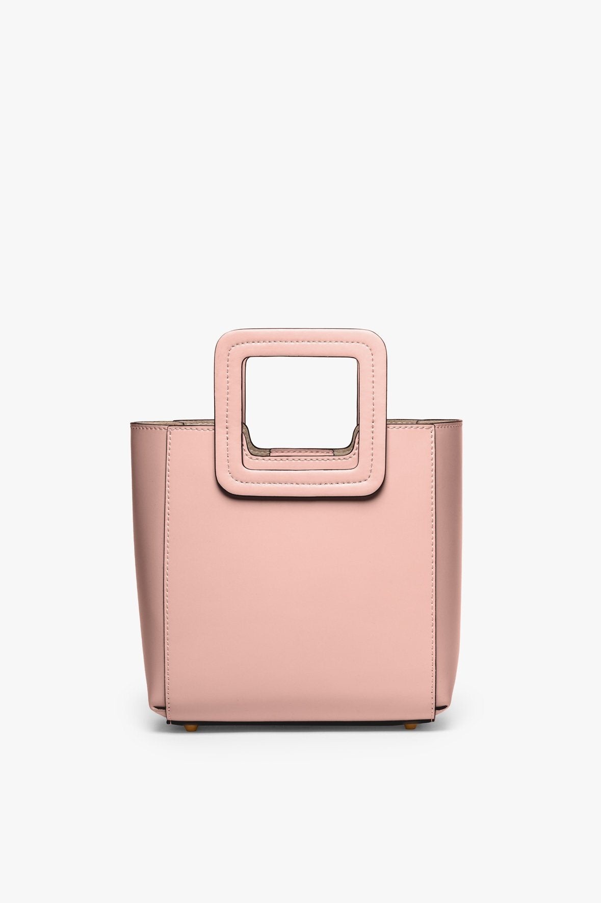 STAUD MINI SHIRLEY LEATHER BAG | DARK BLUSH - 2