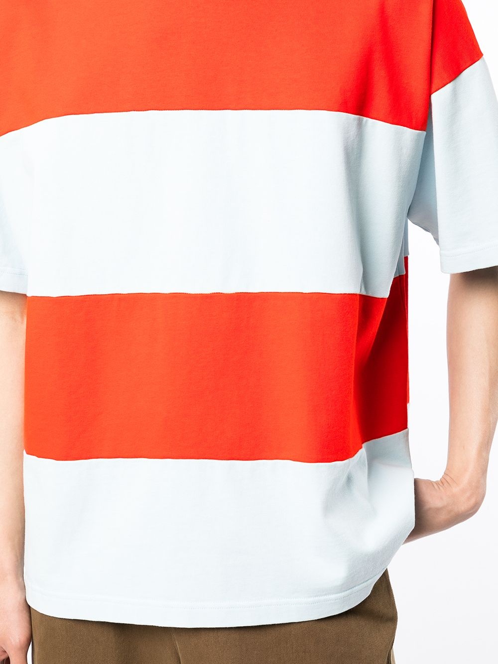 stripe-print T-shirt - 5