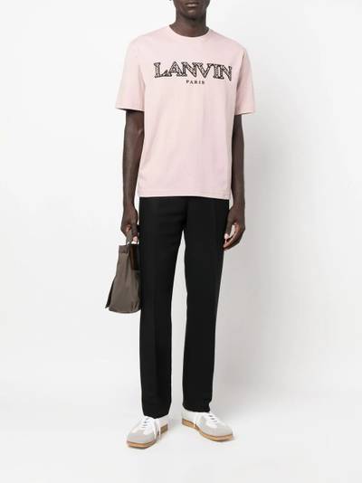 Lanvin embroidered-logo short-sleeve T-shirt outlook