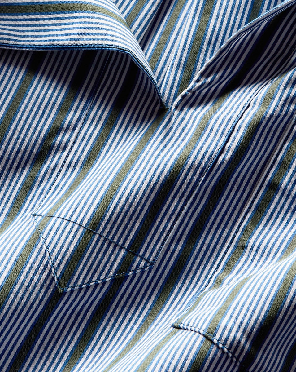 KHAI STRIPED POPLIN TOP - 4