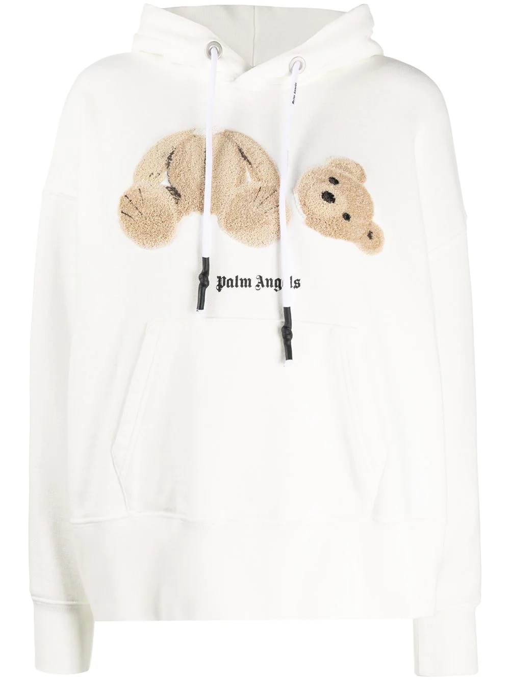 teddy-bear detail hoodie - 1