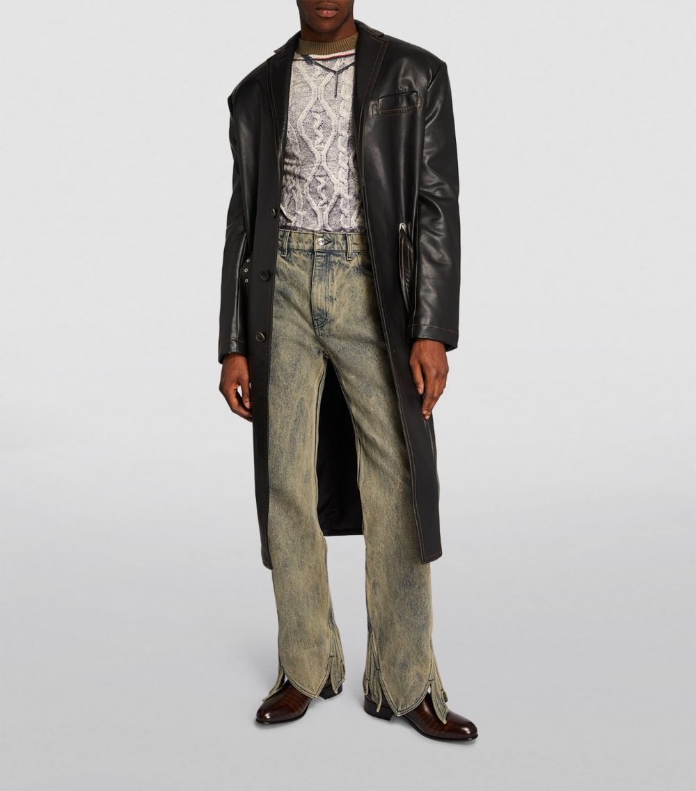 Y/Project Beige Tudor Jeans | ssense | REVERSIBLE