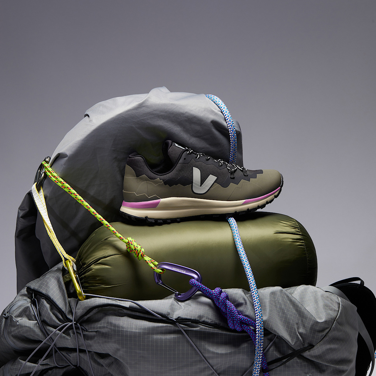 FITZ ROY TREK-SHELL BLACK OXFORD GREY KAKI - 4