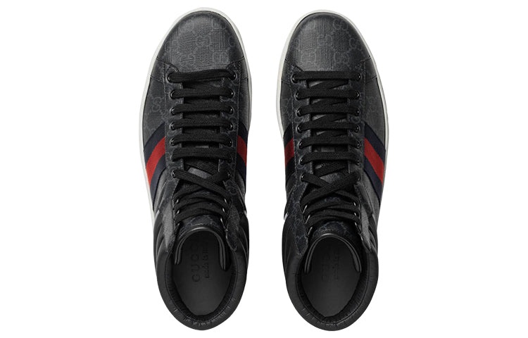Gucci Ace GG High Top 'Black' 555197-92T20-1140 - 3