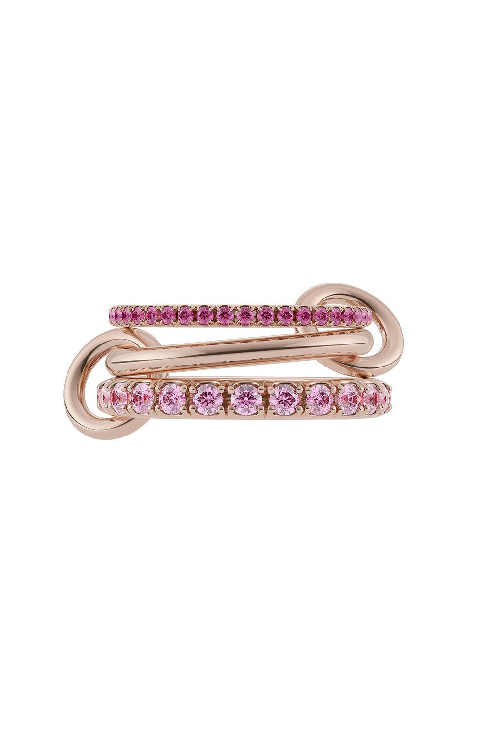 Norah Three Link Ring - Rose Gold - 1