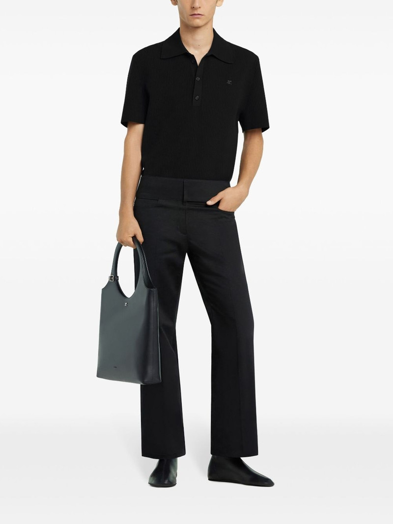 courrèges ribbed polo shirt outlook