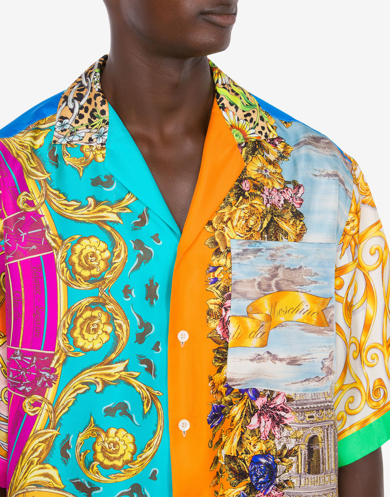 SCARF PRINT TWILL SHIRT 4