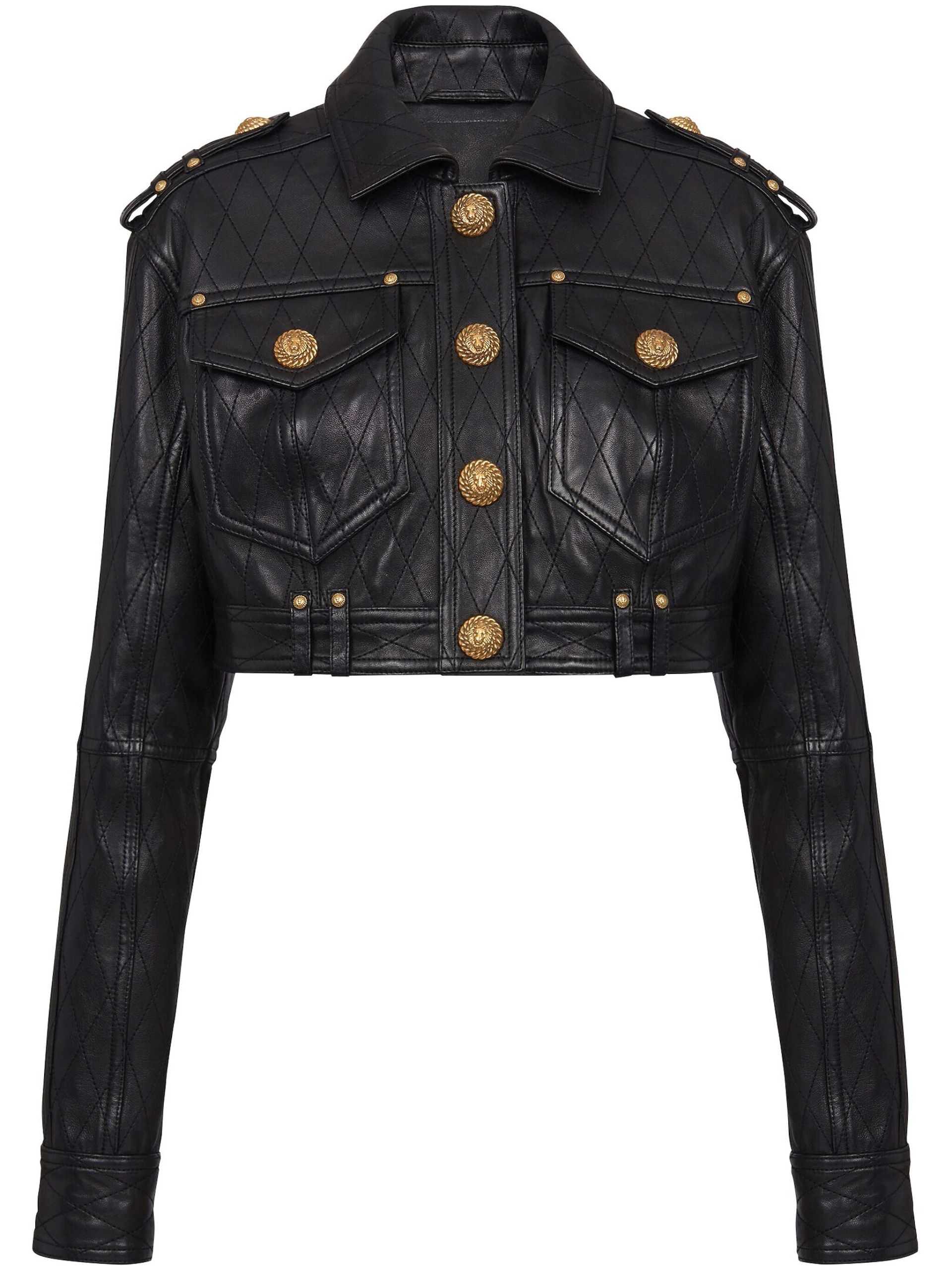 Balmain cropped jacket best sale