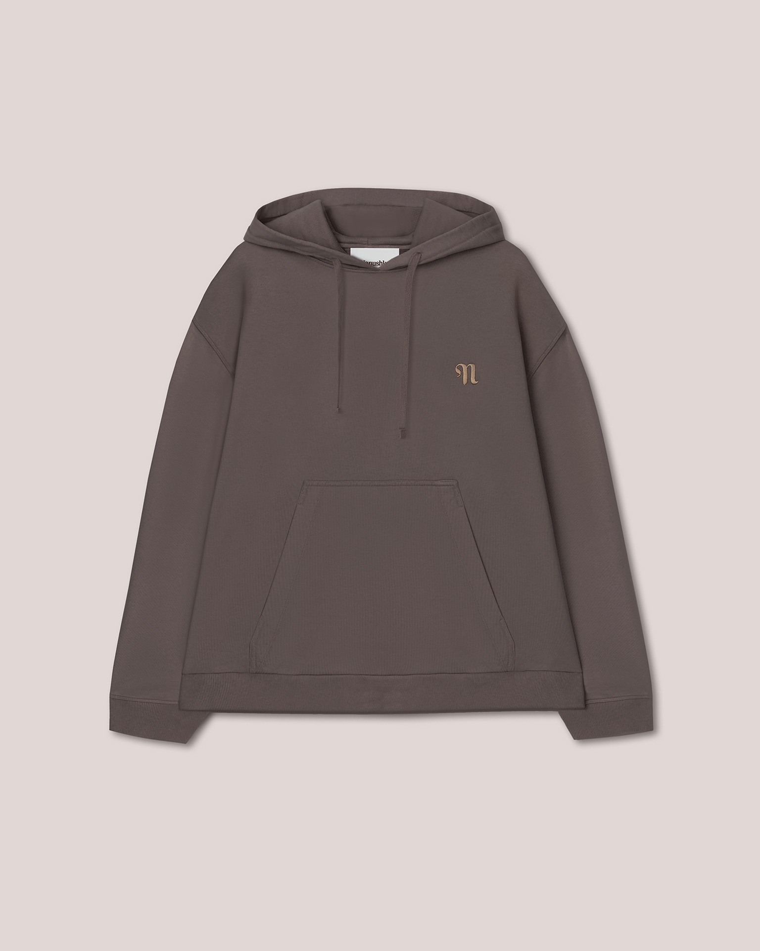 EVER - Organic cotton logo hoodie - Nut - 1