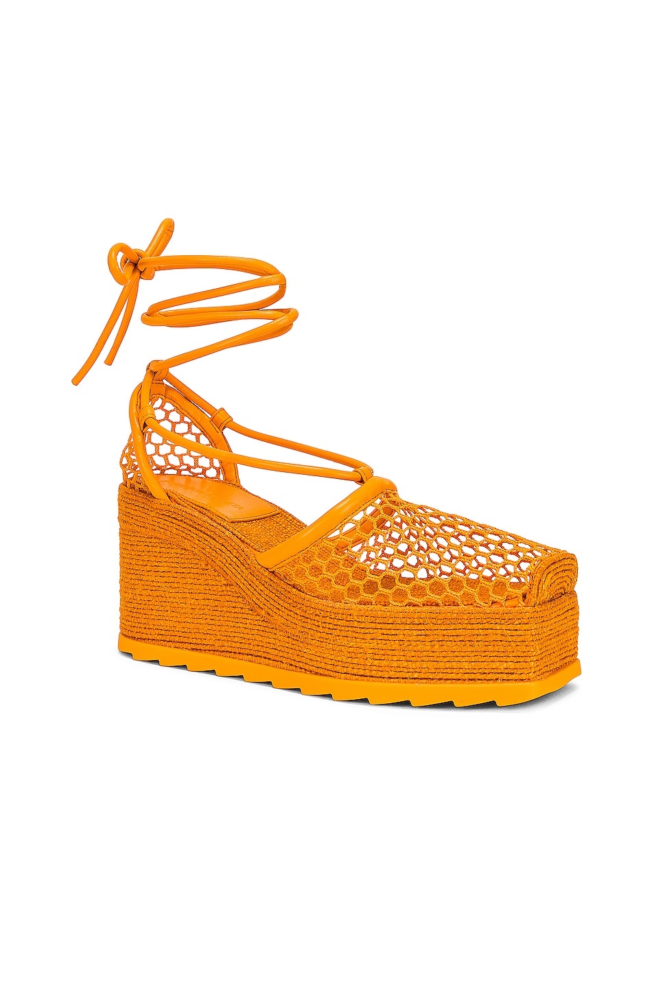 Stretch Lace Up Espadrilles - 2