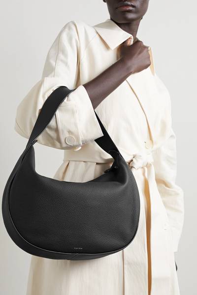 The Row Allie textured-leather shoulder bag outlook