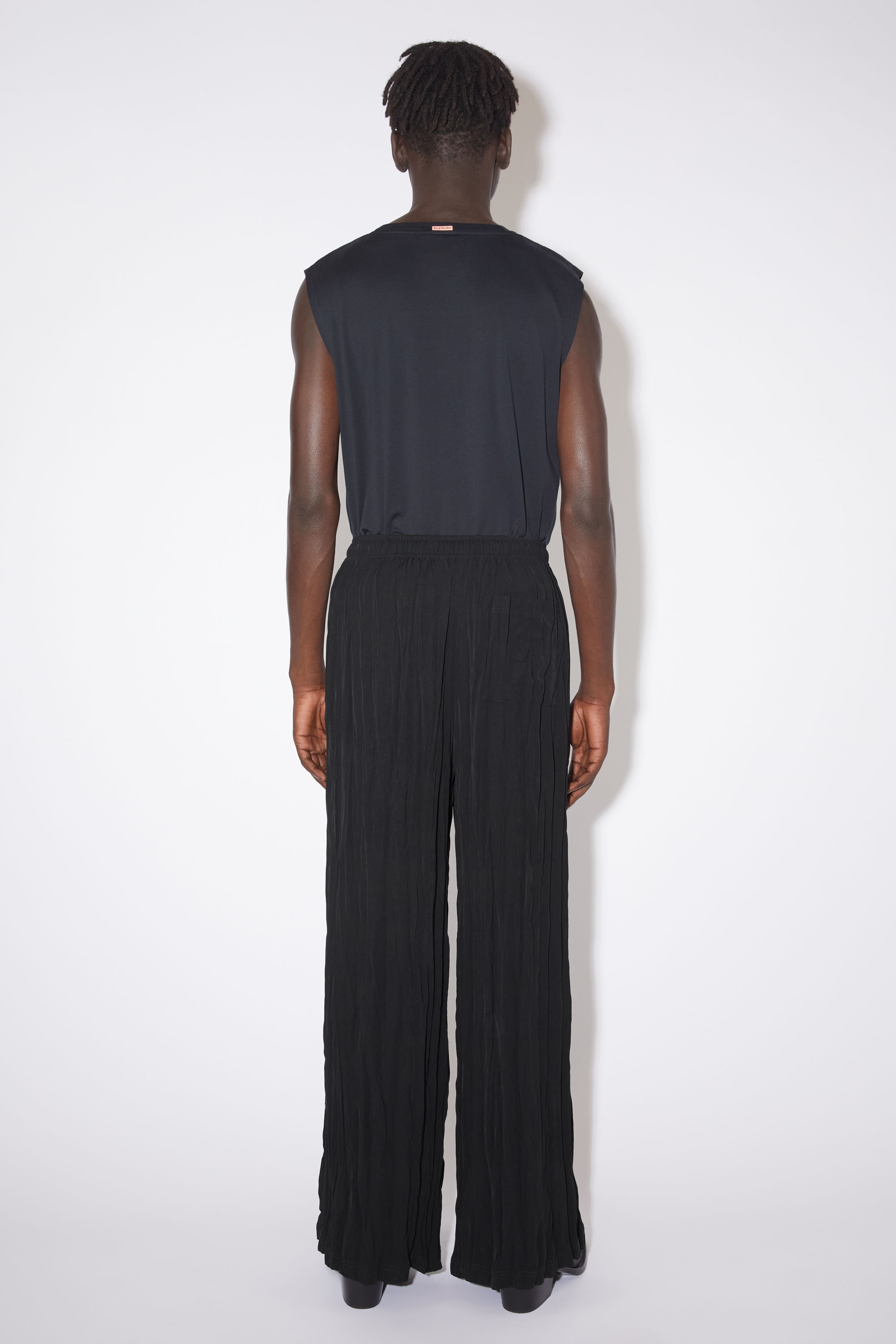 Satin trousers - Black - 6