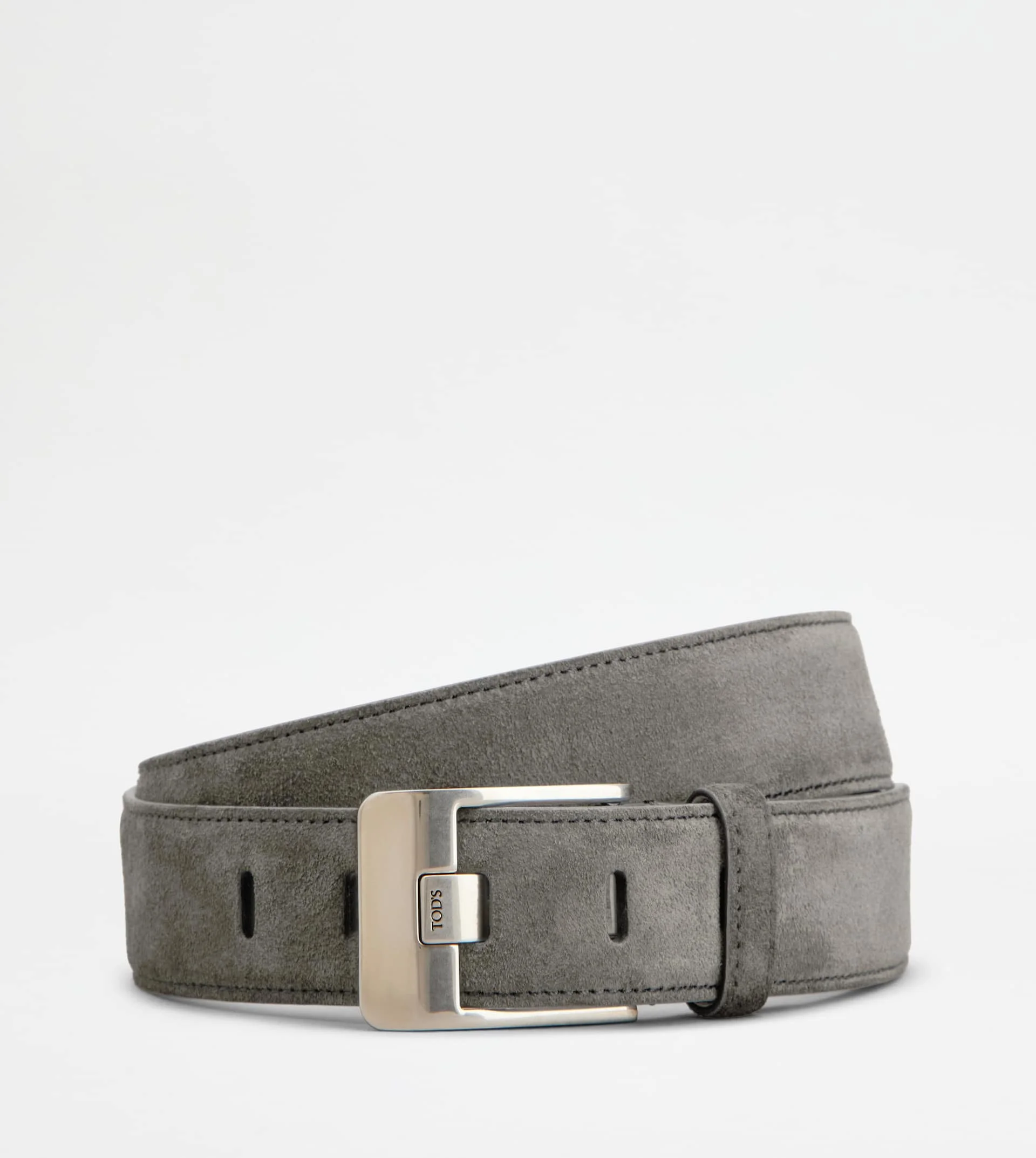 BELT IN SUEDE - GREY - 1