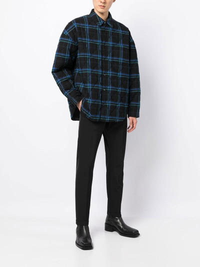 JUUN.J check-print quilted shirt outlook