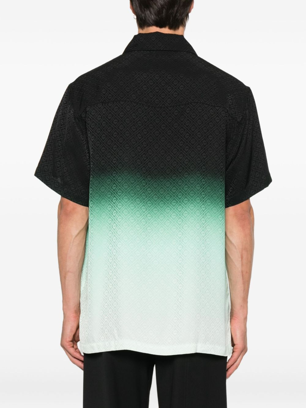 zip-front textured polo shirt - 4