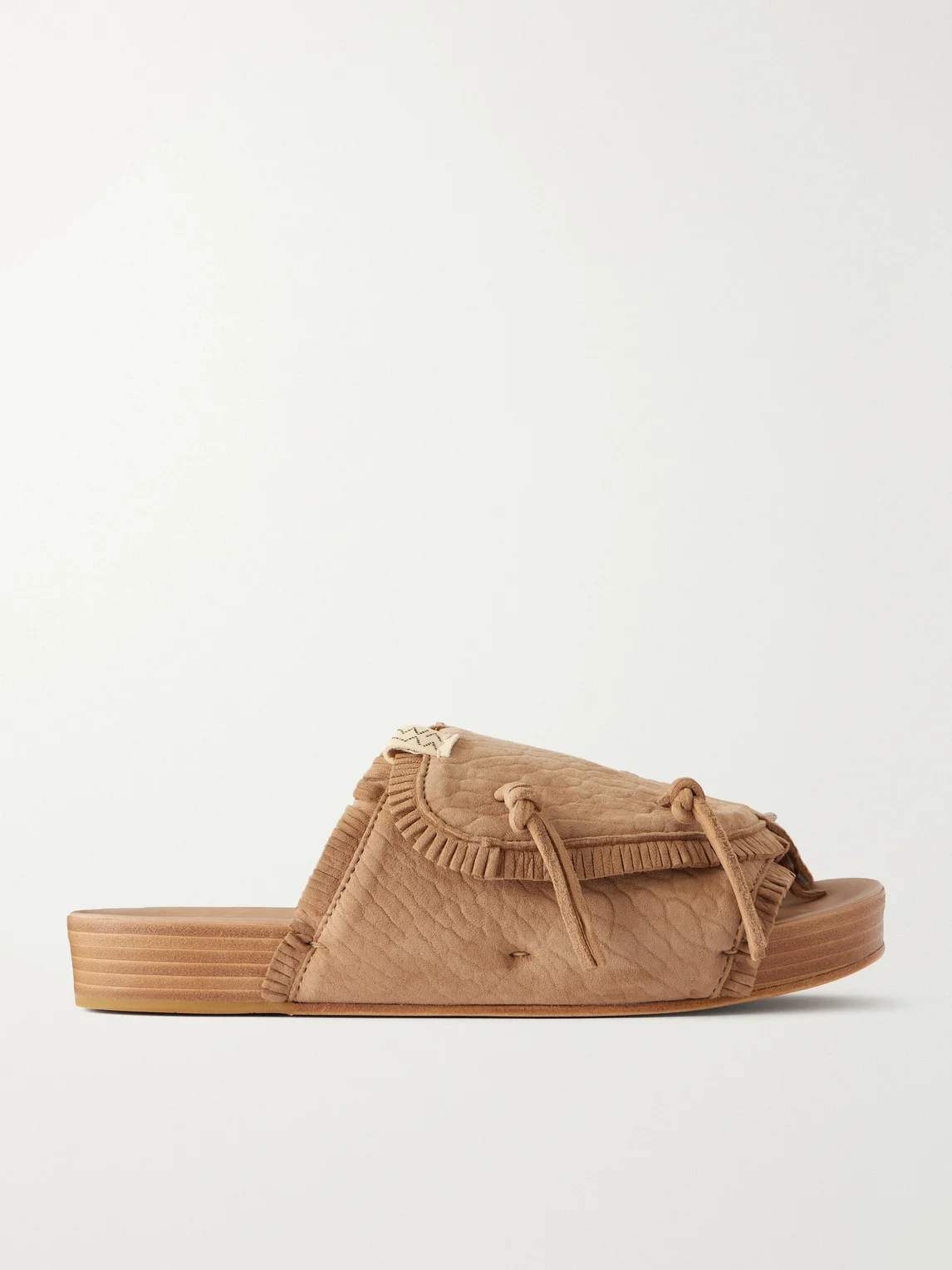 Christo Shaman Folk Suede Slides - 1