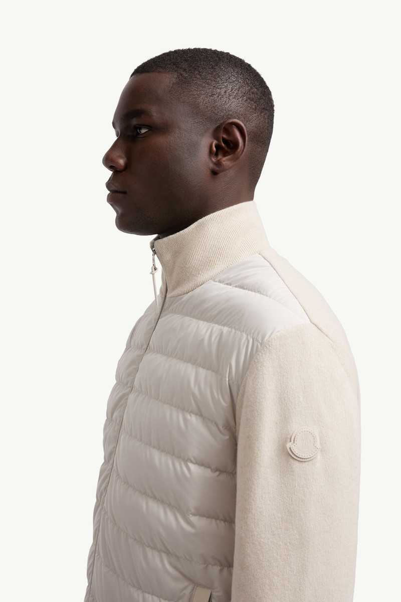 Padded Wool & Cashmere Zip-Up Cardigan 4